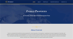 Desktop Screenshot of everestproperties.com