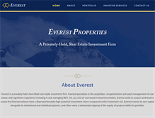 Tablet Screenshot of everestproperties.com